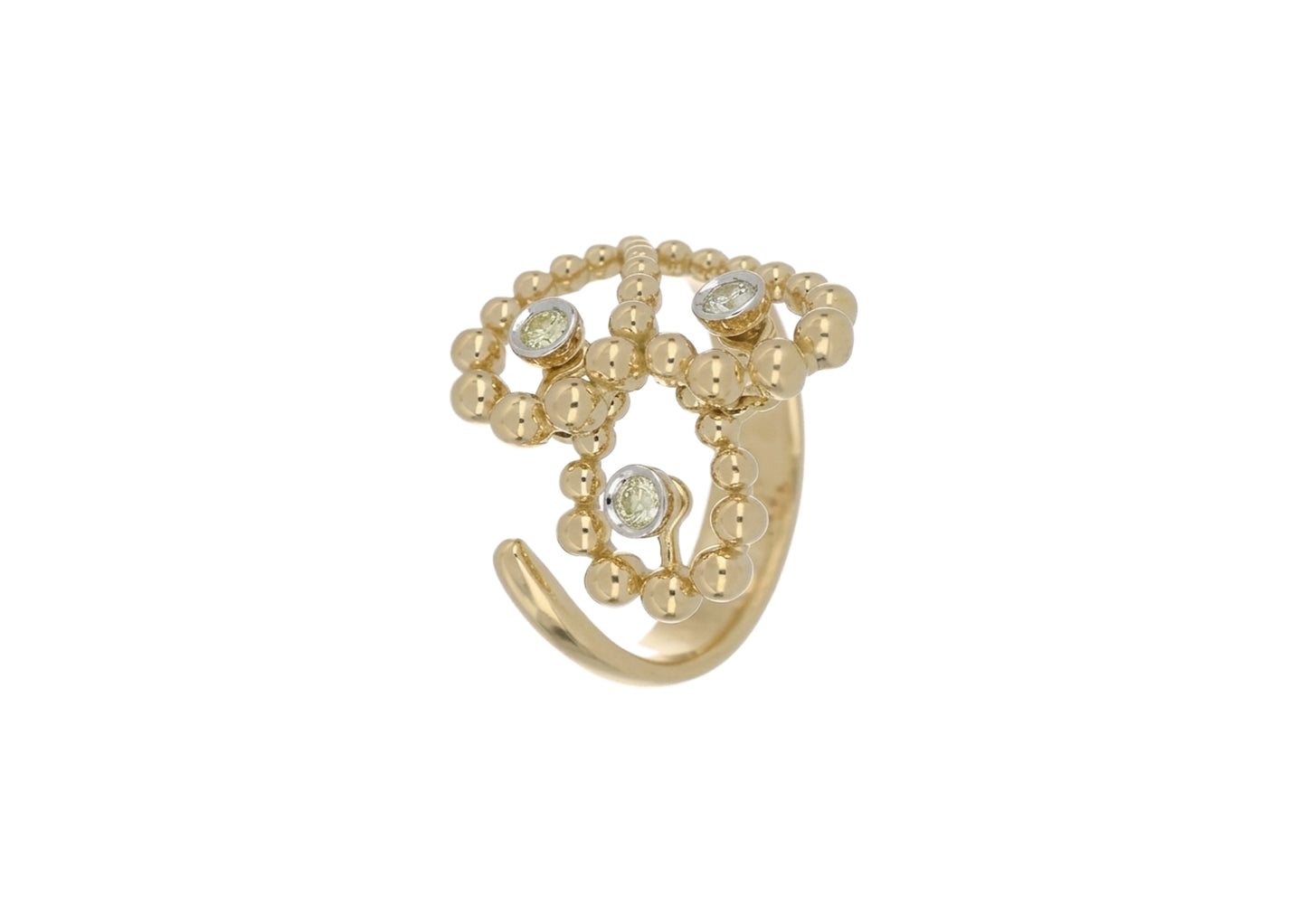 Petite Yellow Diamond Lace Ring