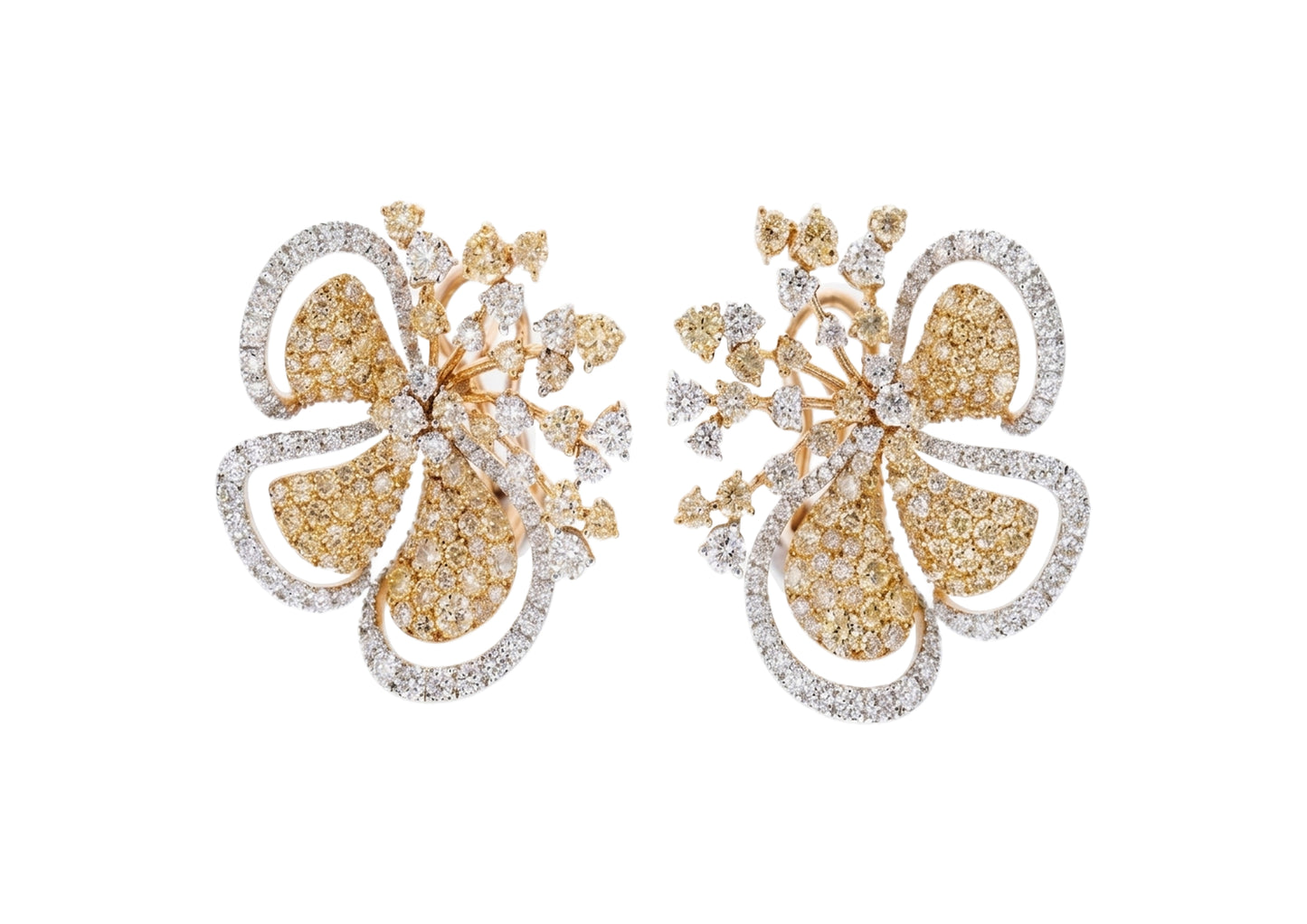 Floral Diamond Earrings