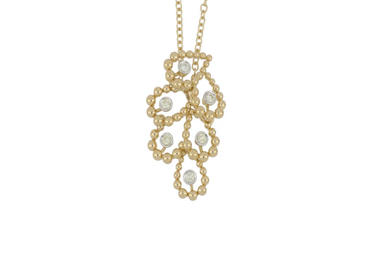 Yellow Diamond Lace Necklace