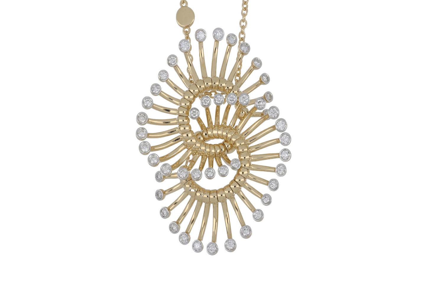 Large Diamond Fireworks Pendant