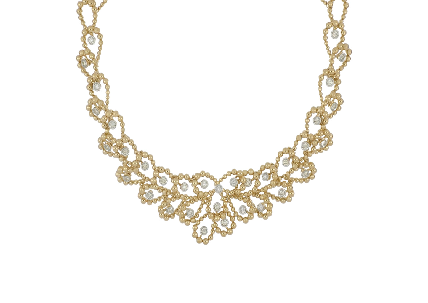 Diamond Lace Statement Necklace