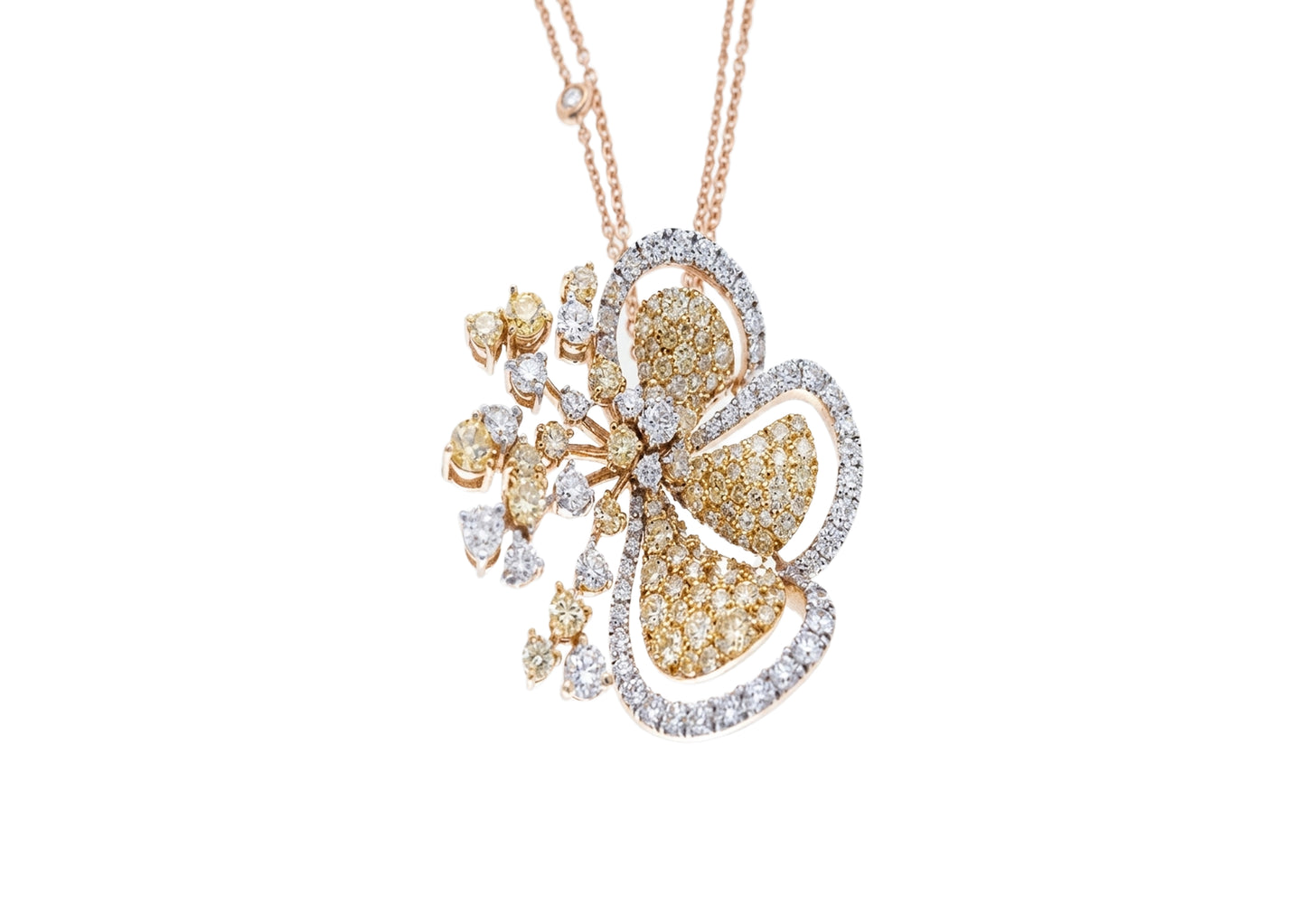 Floral Diamond Pendant