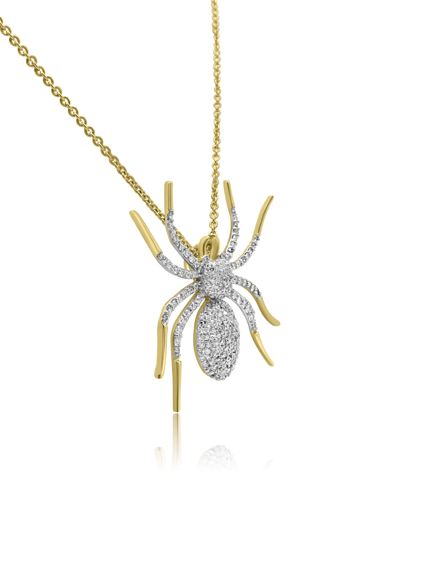 Diamond Spider Necklace