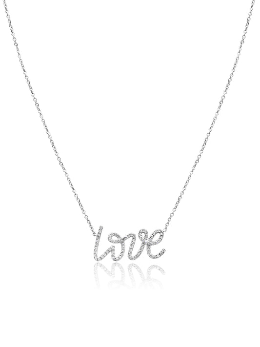 'Love' Diamond Necklace