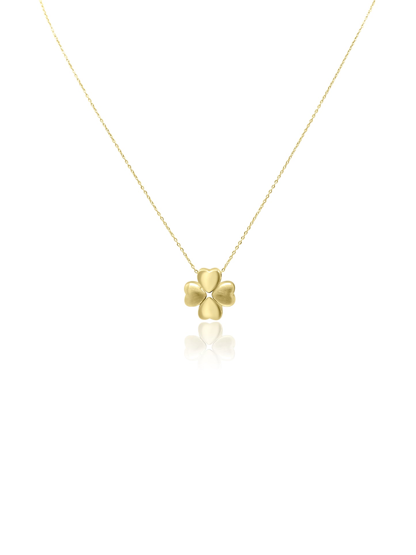 Yellow Gold Clover Leaf