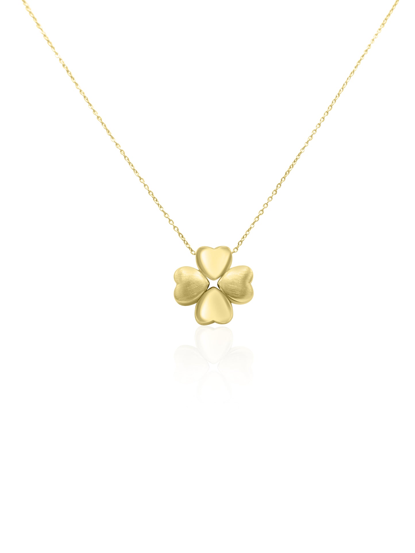 Yellow Gold Clover Leaf