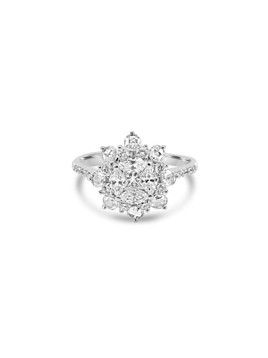 Floral Diamond Ring