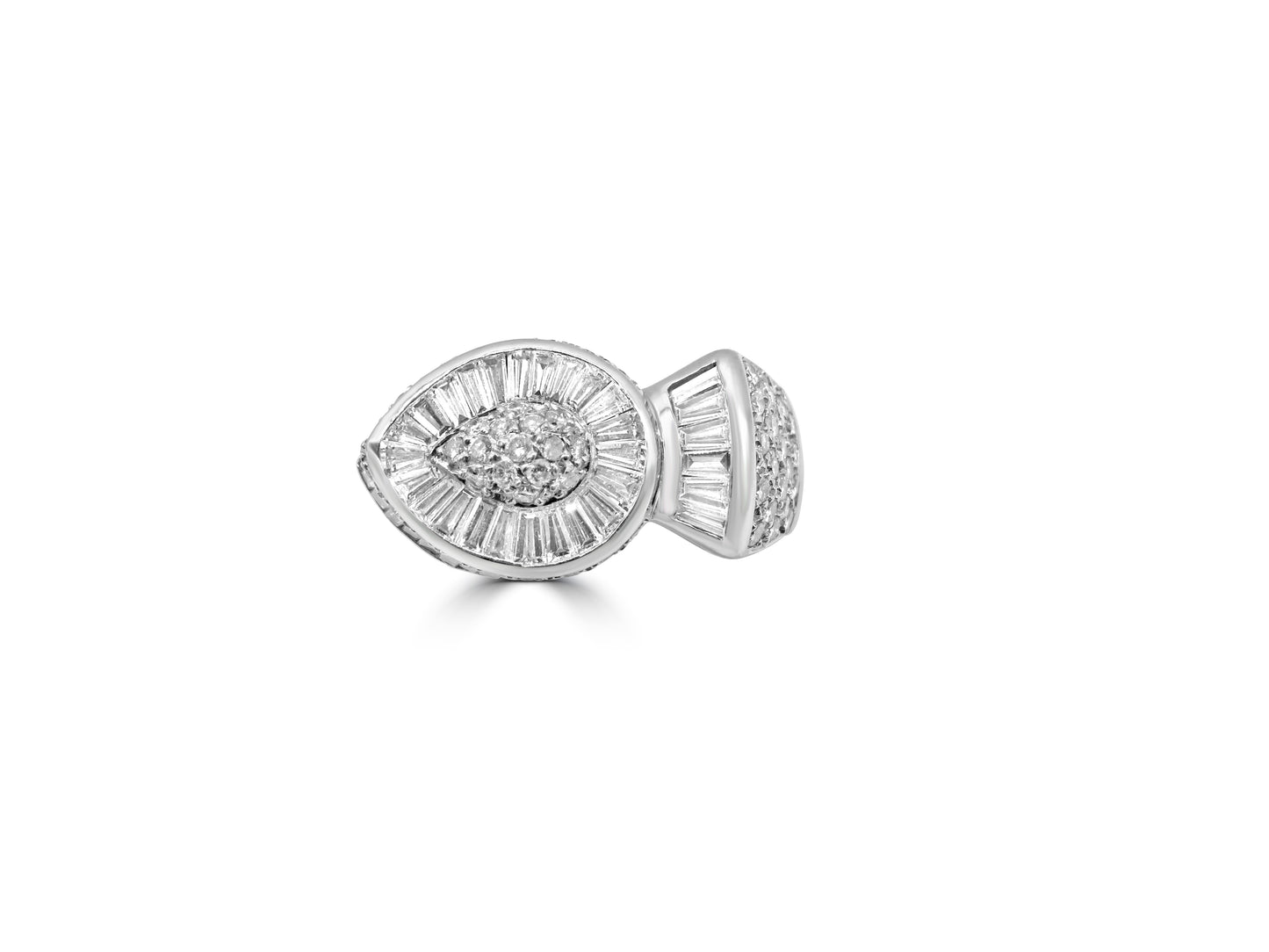 Art Deco–Inspired Diamond Statement Ring