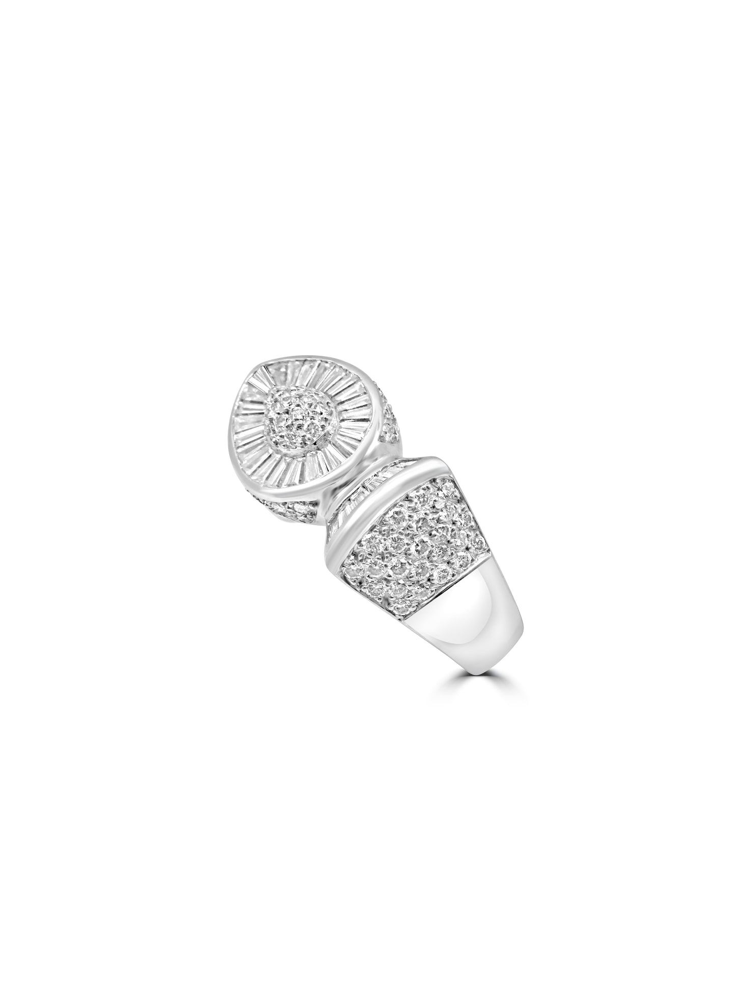 Art Deco–Inspired Diamond Statement Ring