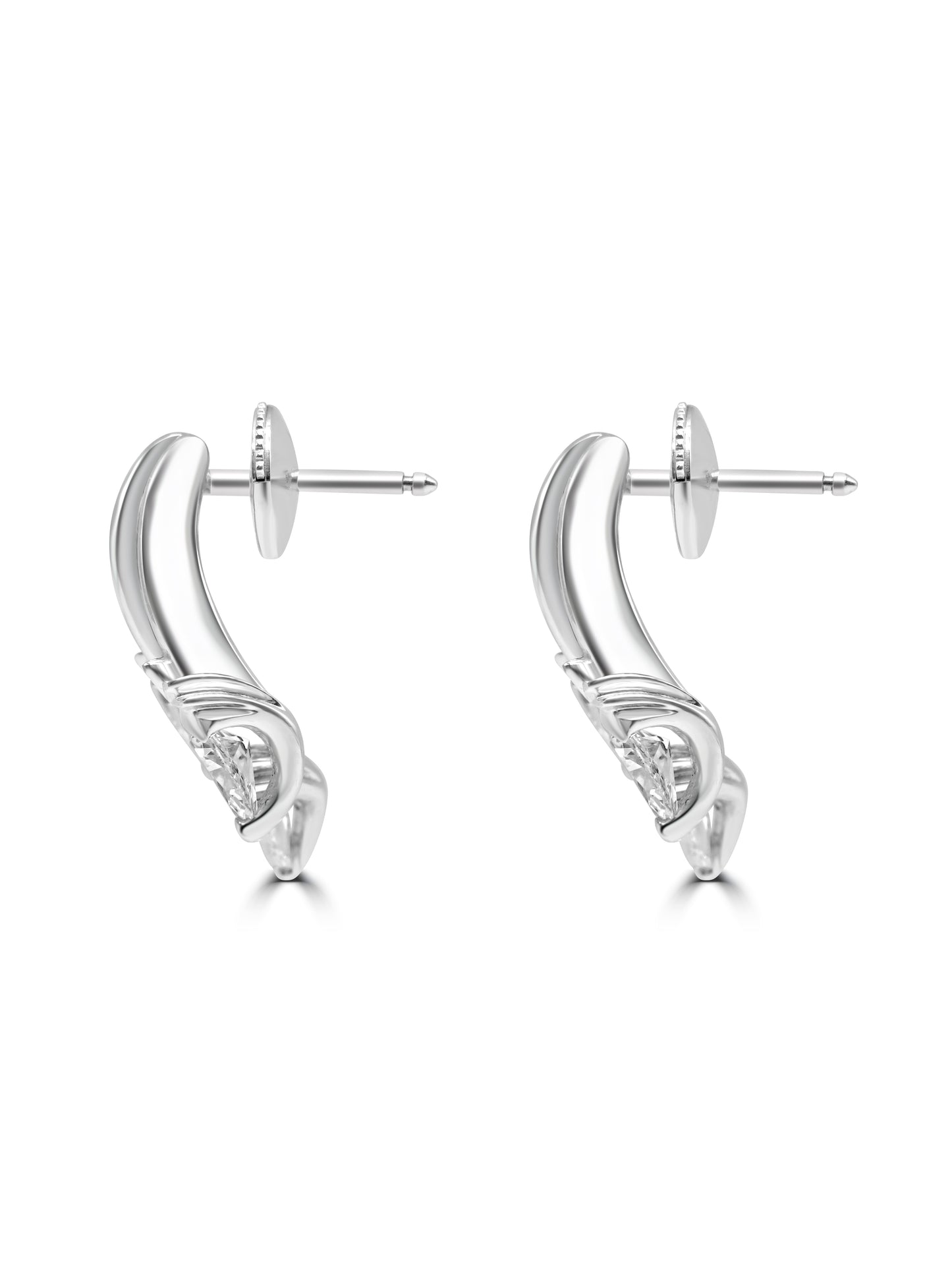 Pear-cut Diamond Earrings