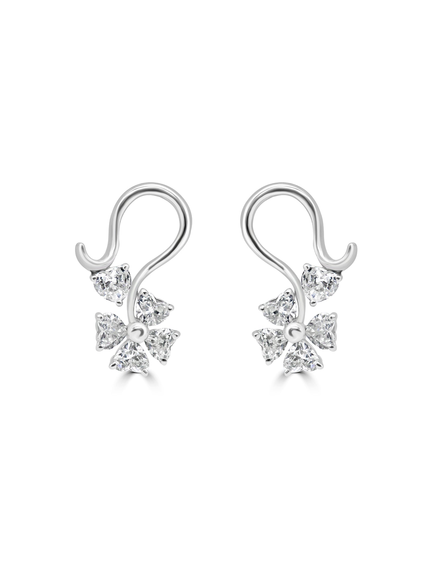 Floral Diamond Earrings