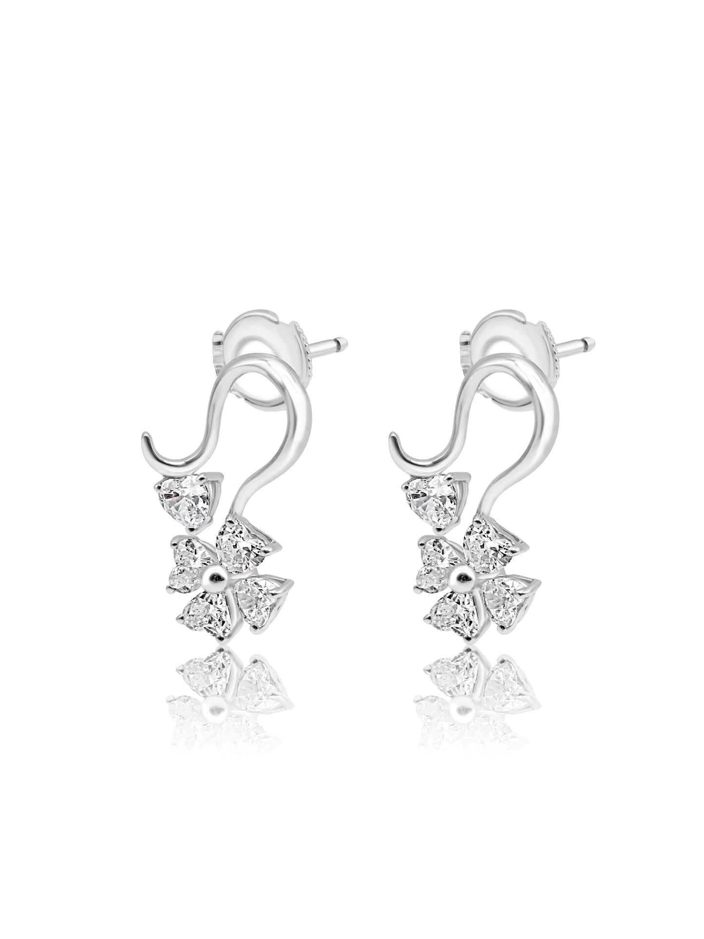 Floral Diamond Earrings