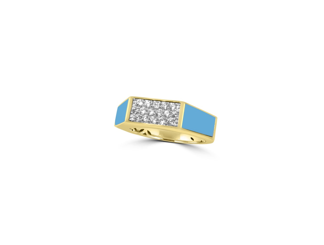 Turquoise and Diamond Ring