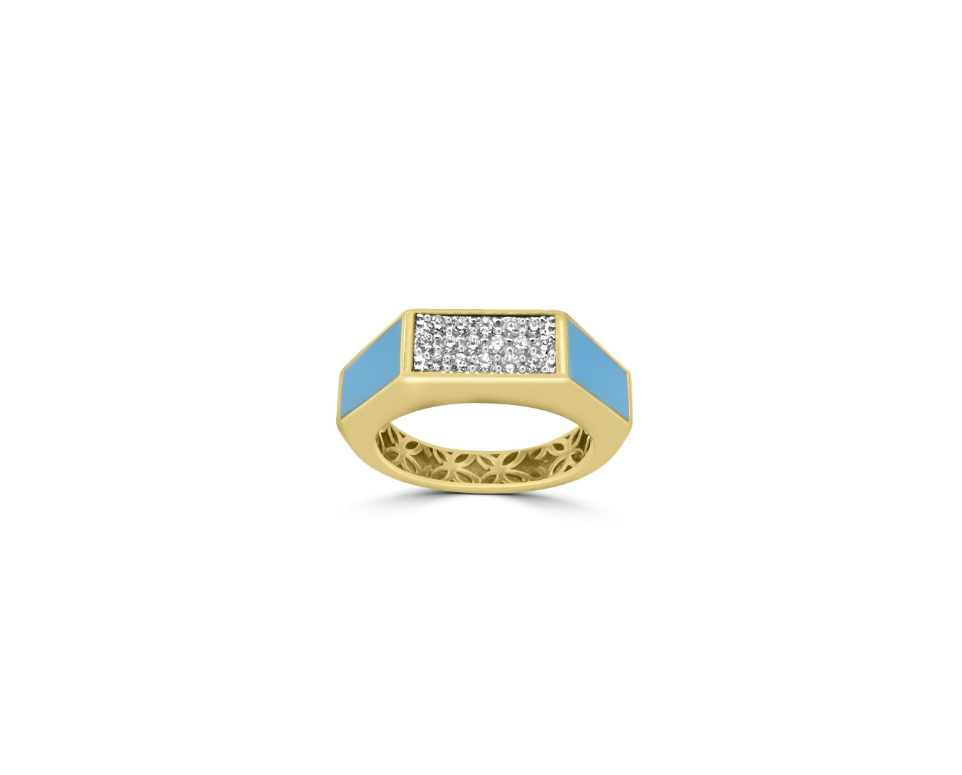 Turquoise and Diamond Ring