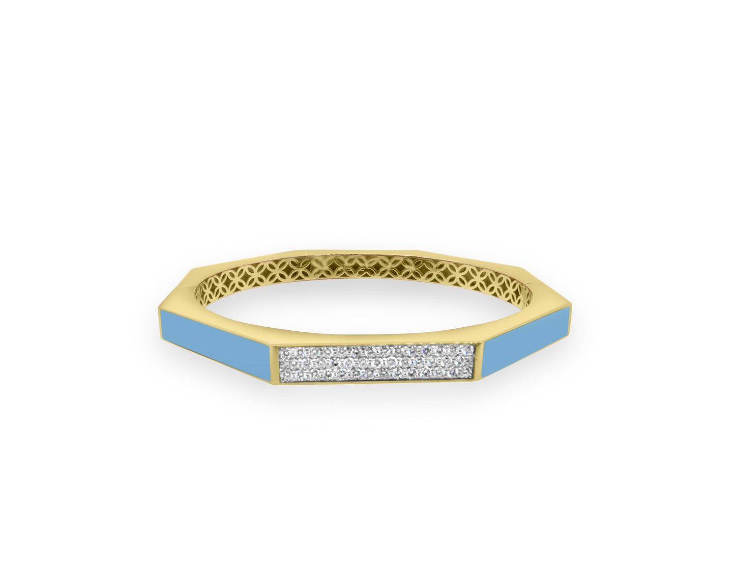 Turquoise and Diamond Bangle
