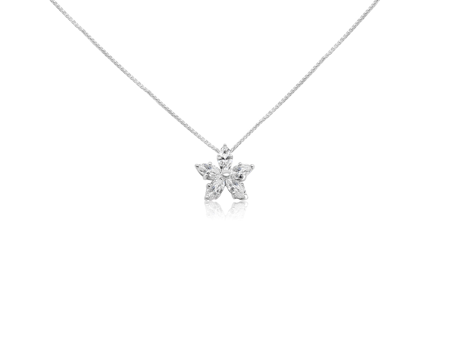Diamond Flower Necklace