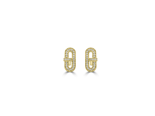 Diamond Geometric Studs
