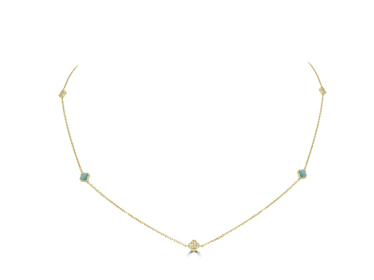 Diamond Quatrefoil Necklace