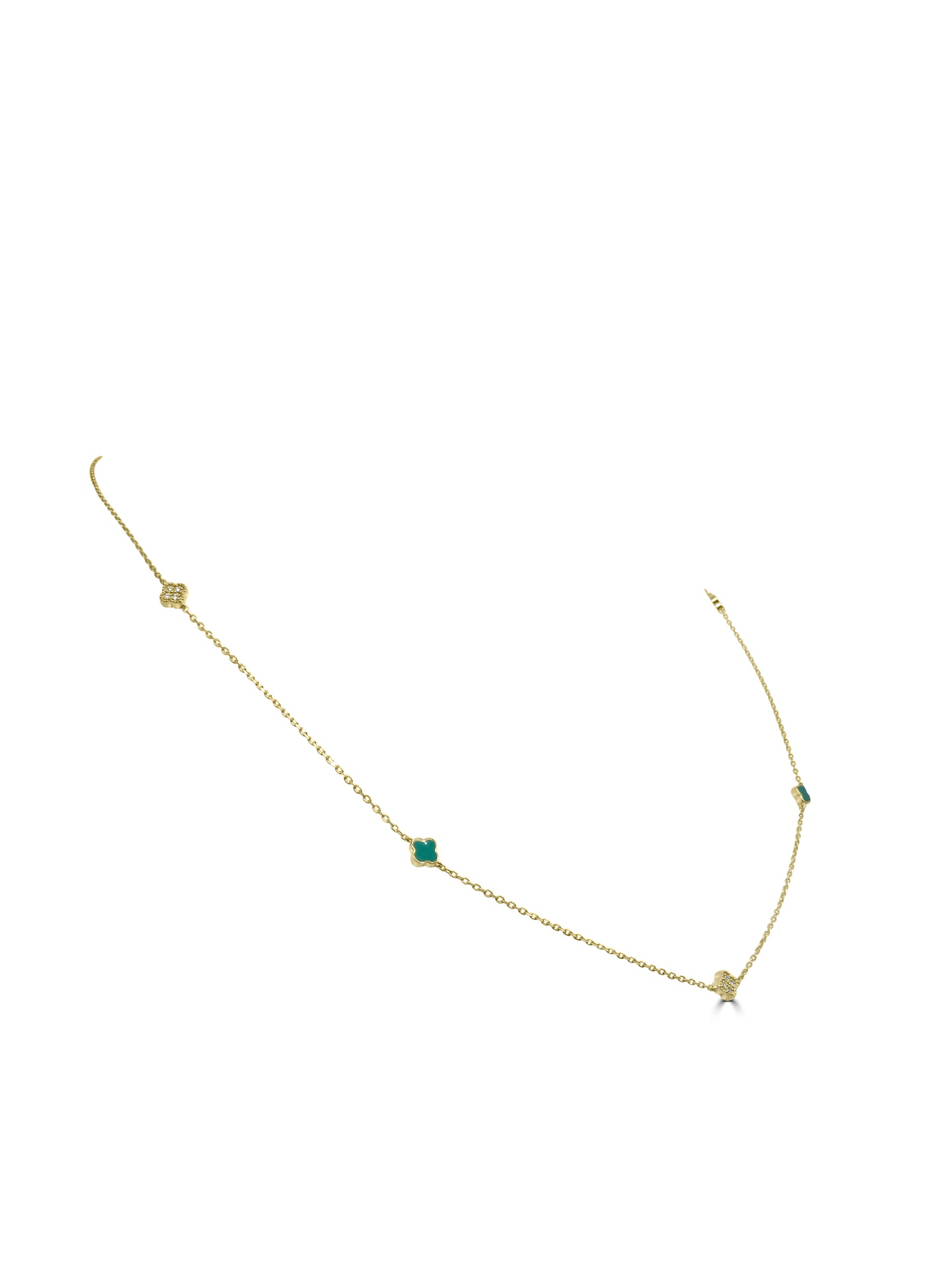 Diamond Quatrefoil Necklace