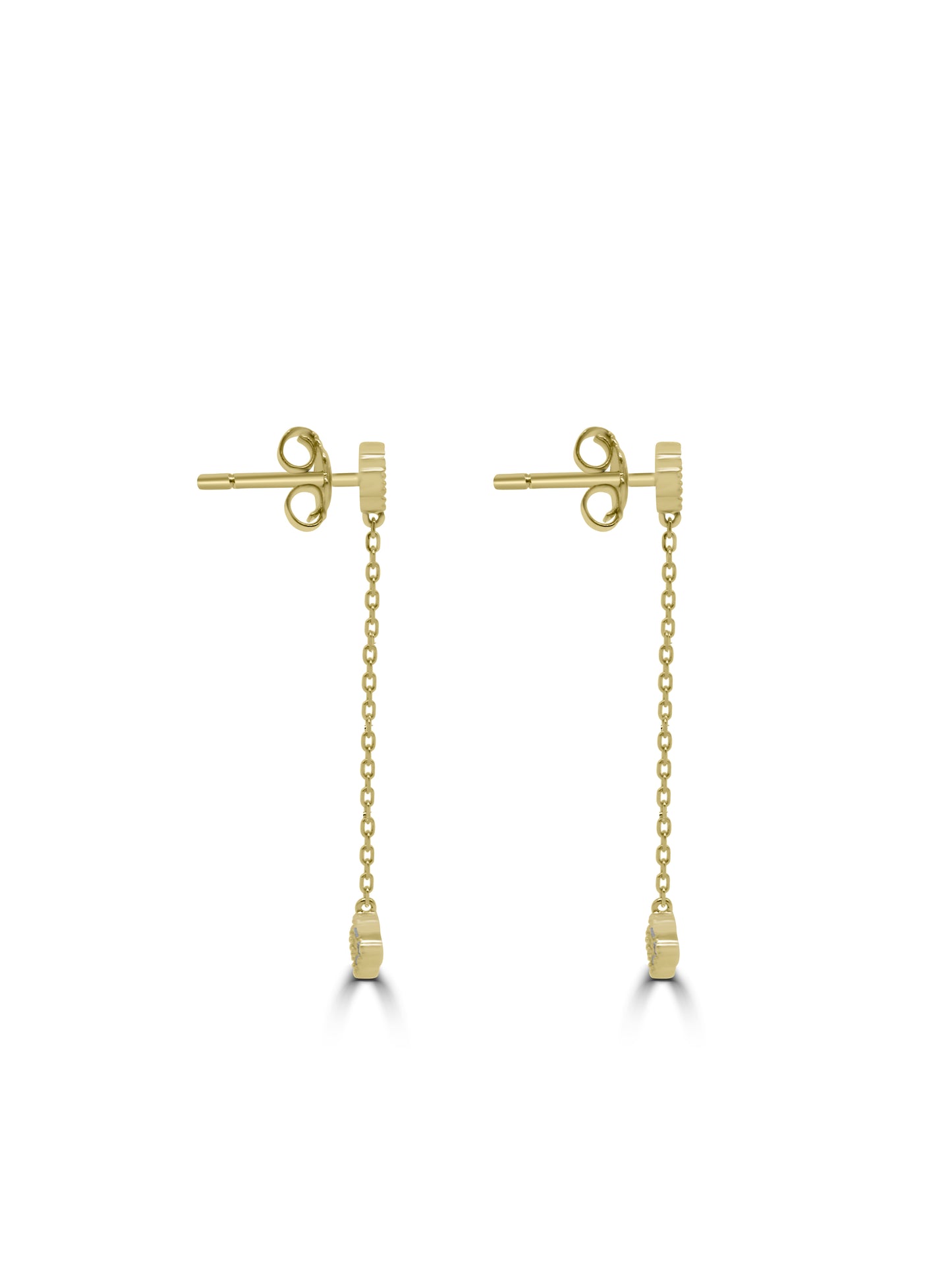 Diamond Quatrefoil Drop Earrings