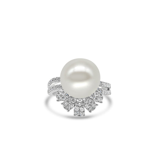 Pearl and Diamond Ring