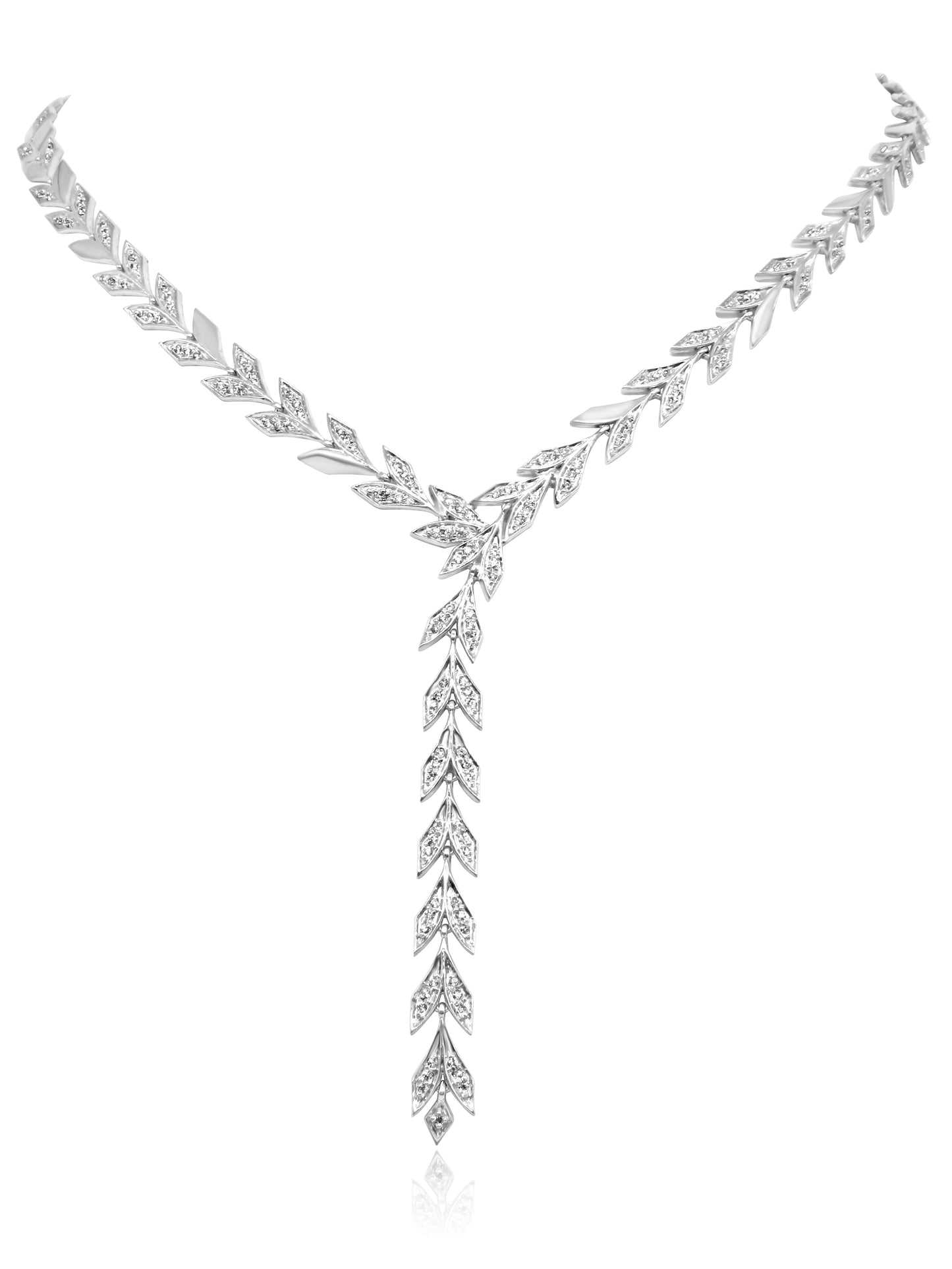 Diamond Leaf Necklace