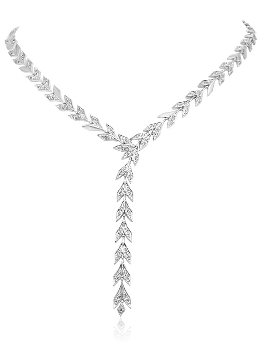 Diamond Leaf Necklace