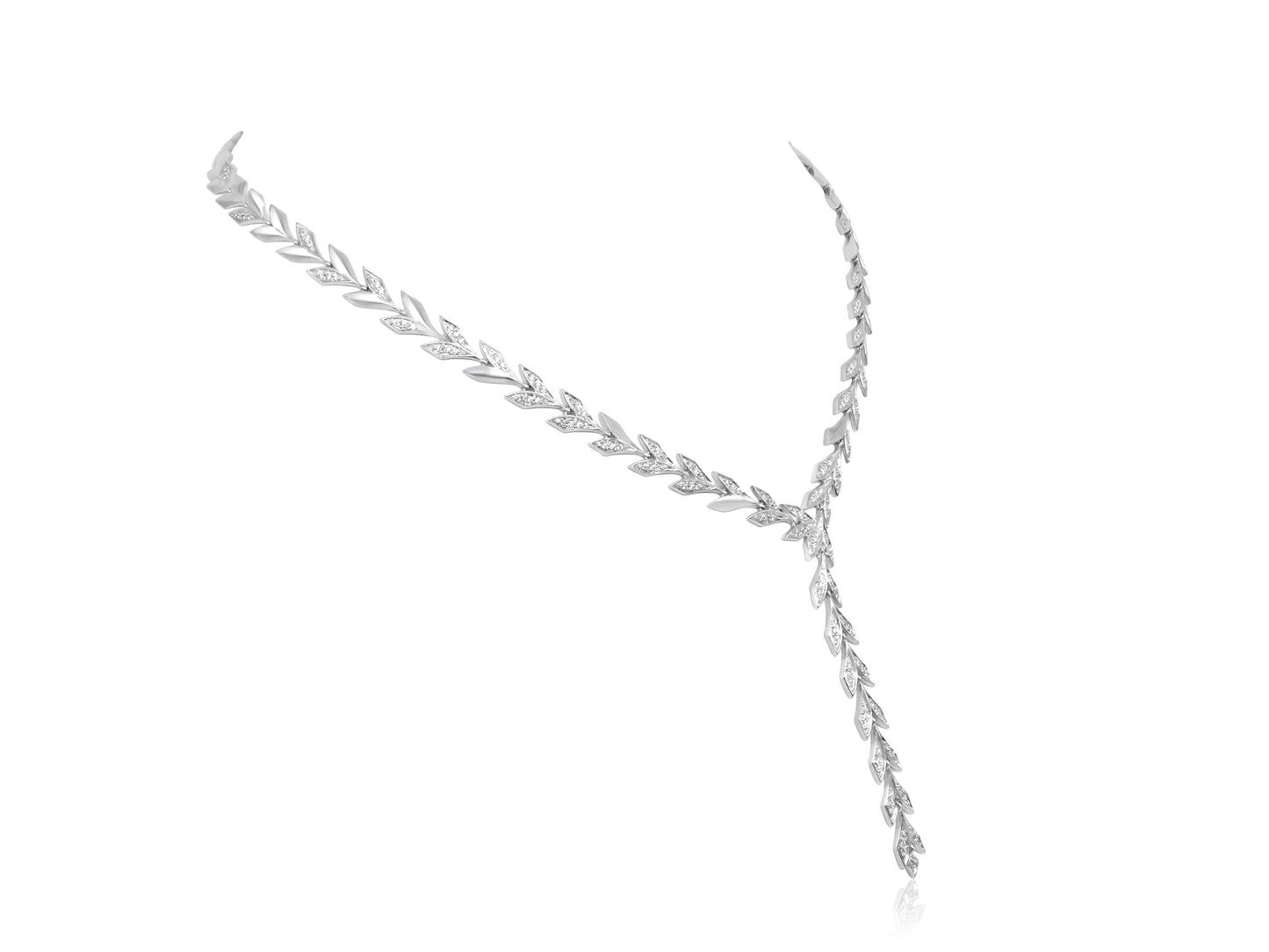 Diamond Leaf Necklace