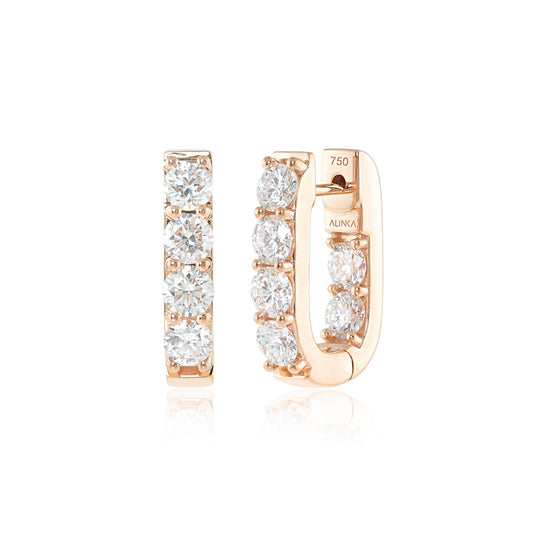 Diamond Hoop Earrings