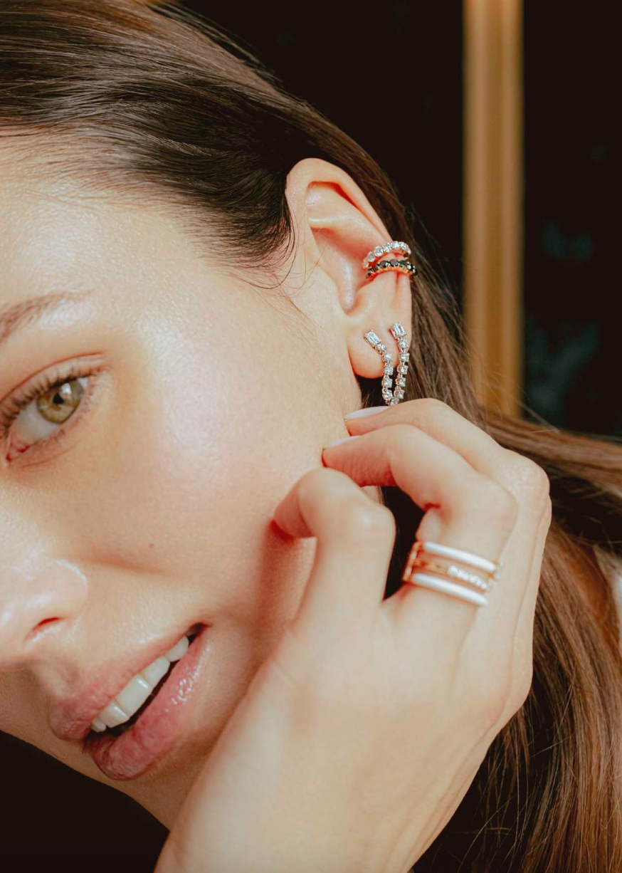 Diamond Cartilage Clip Earring