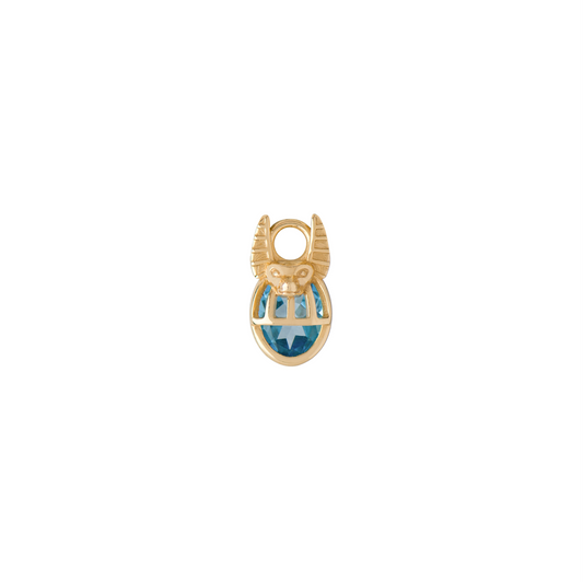 Aquarius Blue Topaz Capsule Pendant