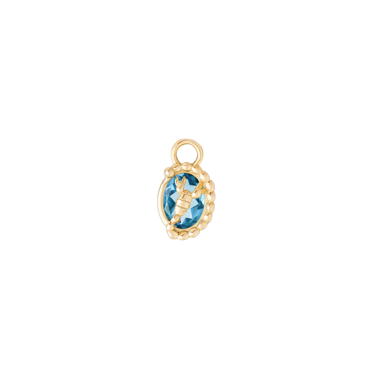 Scorpio Capsule Pendant with Blue Topaz