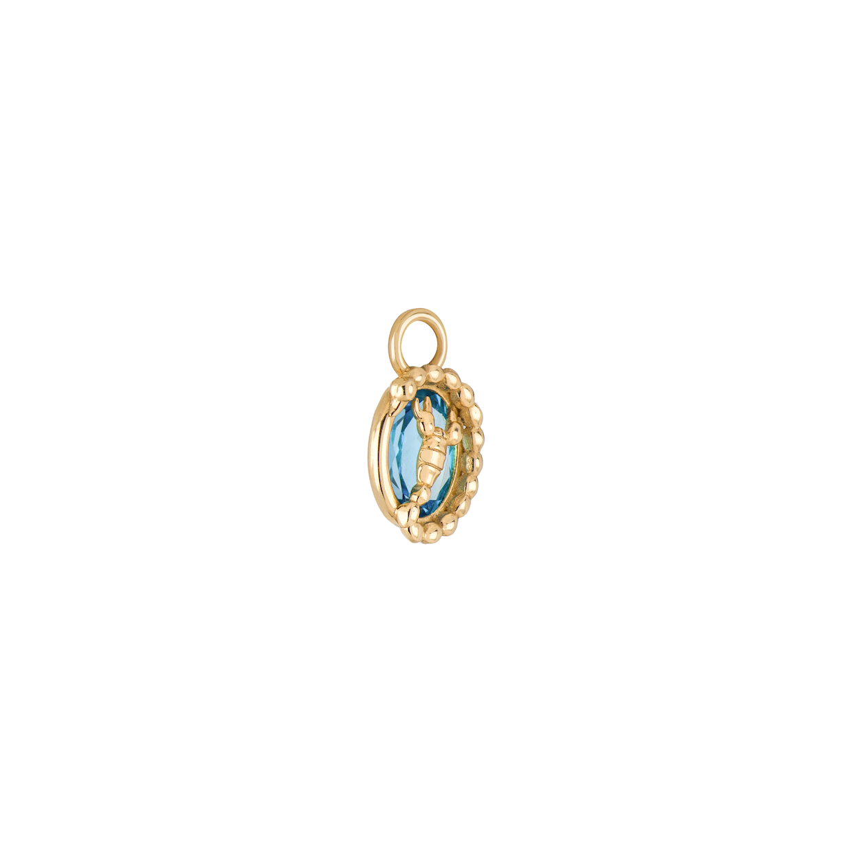 Scorpio Capsule Pendant with Blue Topaz