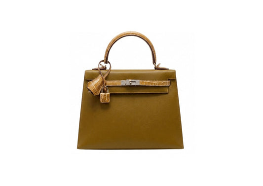 Hermès Kelly 25 Tabac Sable Epsom Touch Bag