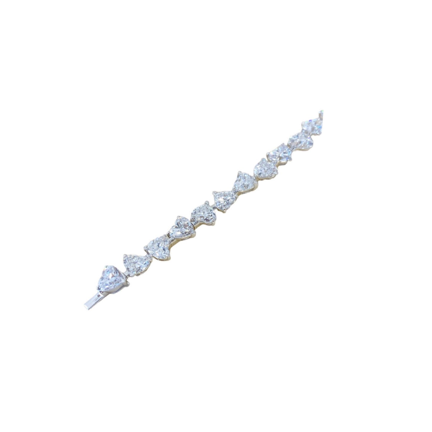 Heart Diamond Tennis Bracelet