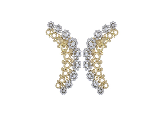Circular Cluster Earrings