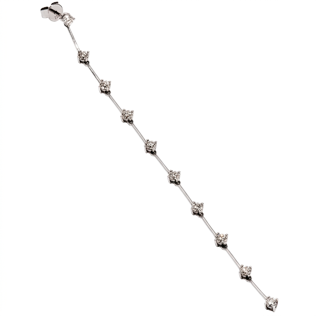 Diamond Long Drop Earring