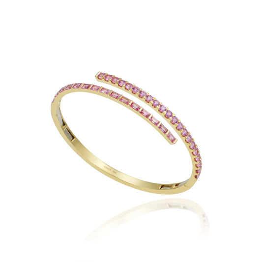 Pink Sapphire Bangle